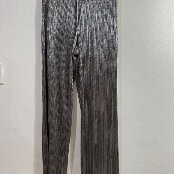 Victoria's Secret Pants - Victoria’s Secret Women's Medium Silver Wide Leg Pull On Lounge Pants Size M